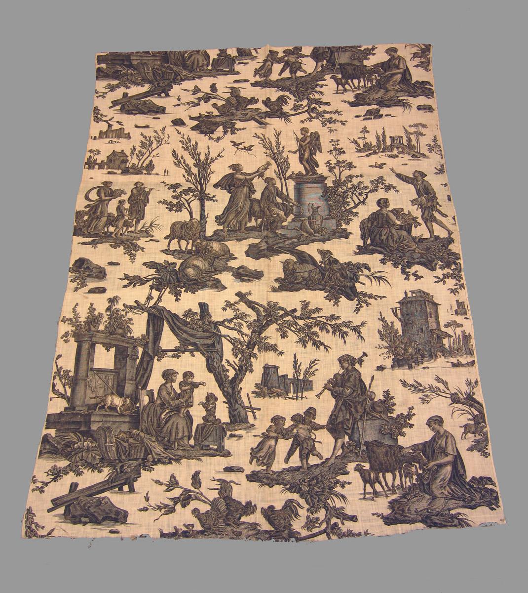 1969.3392 textile, printed partial obverse