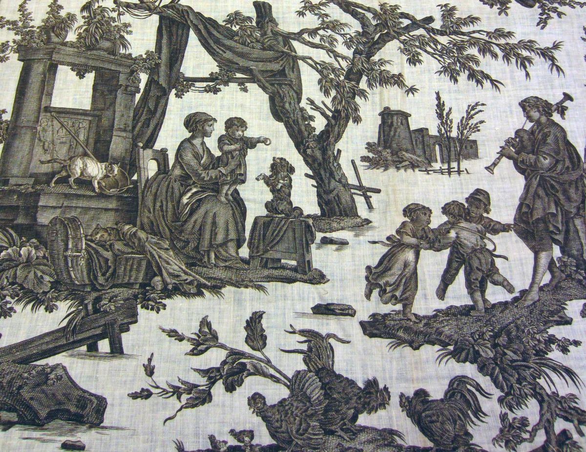 1969.3392 textile, printed detail