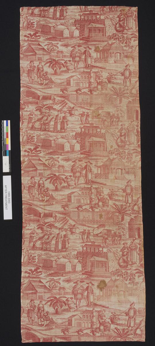 1969.3393 Textile, printed, view 1