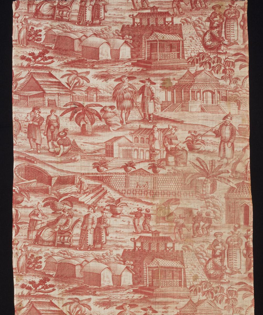 1969.3393 Textile, printed, detail, Book image C221