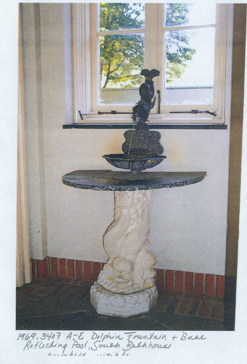 1969.3407 A-E Dolphin fountain