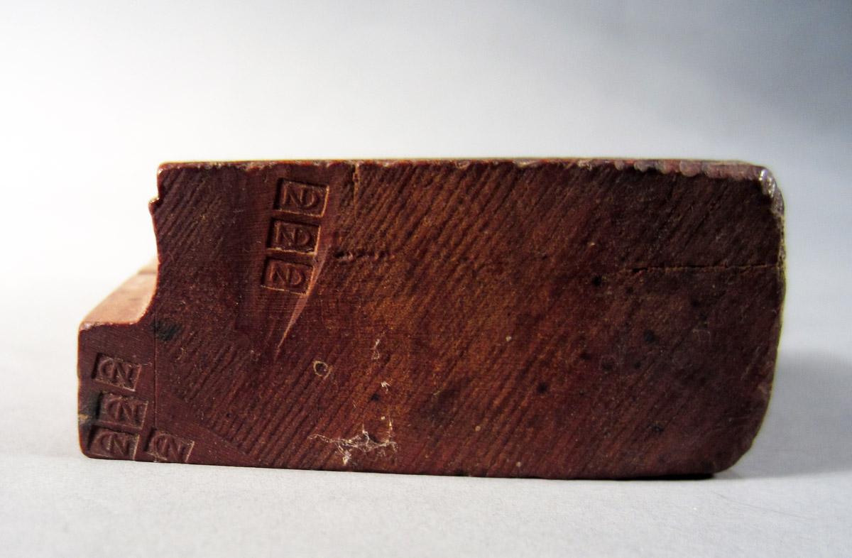 1957.0093.045 Hollow plane stock, Mark