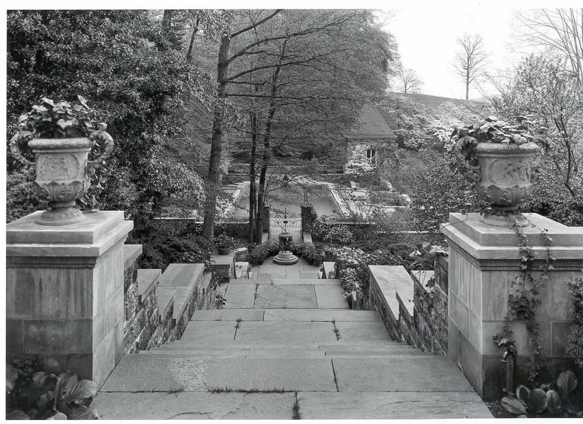1969.3436.001, .002 Urns (Reflecting Pool Steps)