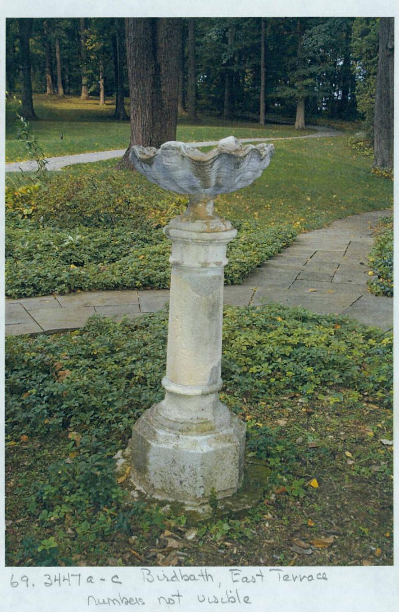 1969.3447 A & D Birdbath, Pedestal and Birthbath, Basin (view 2)