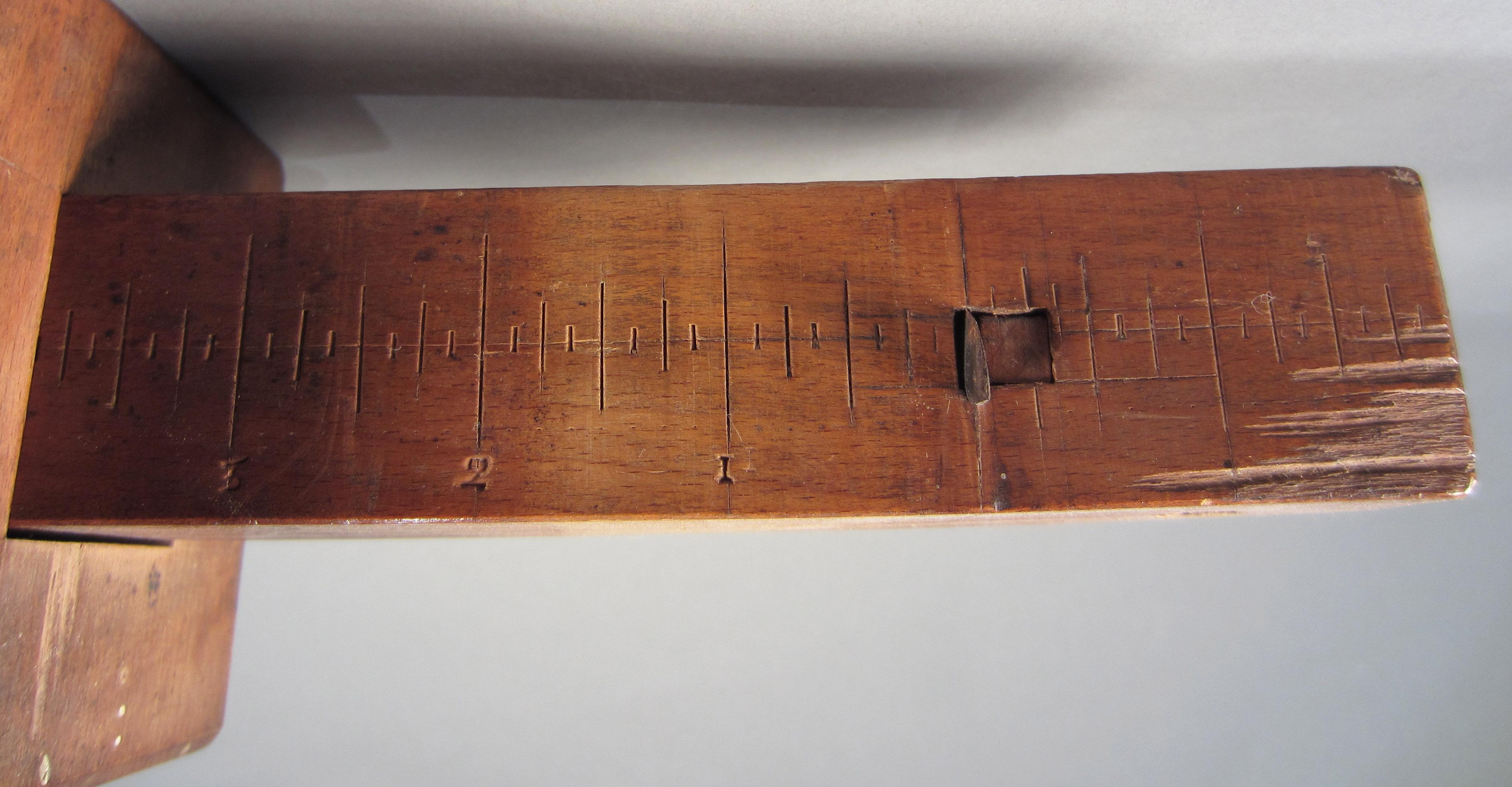 1957.0093.051 A -E Cutting Gauge, Ruler