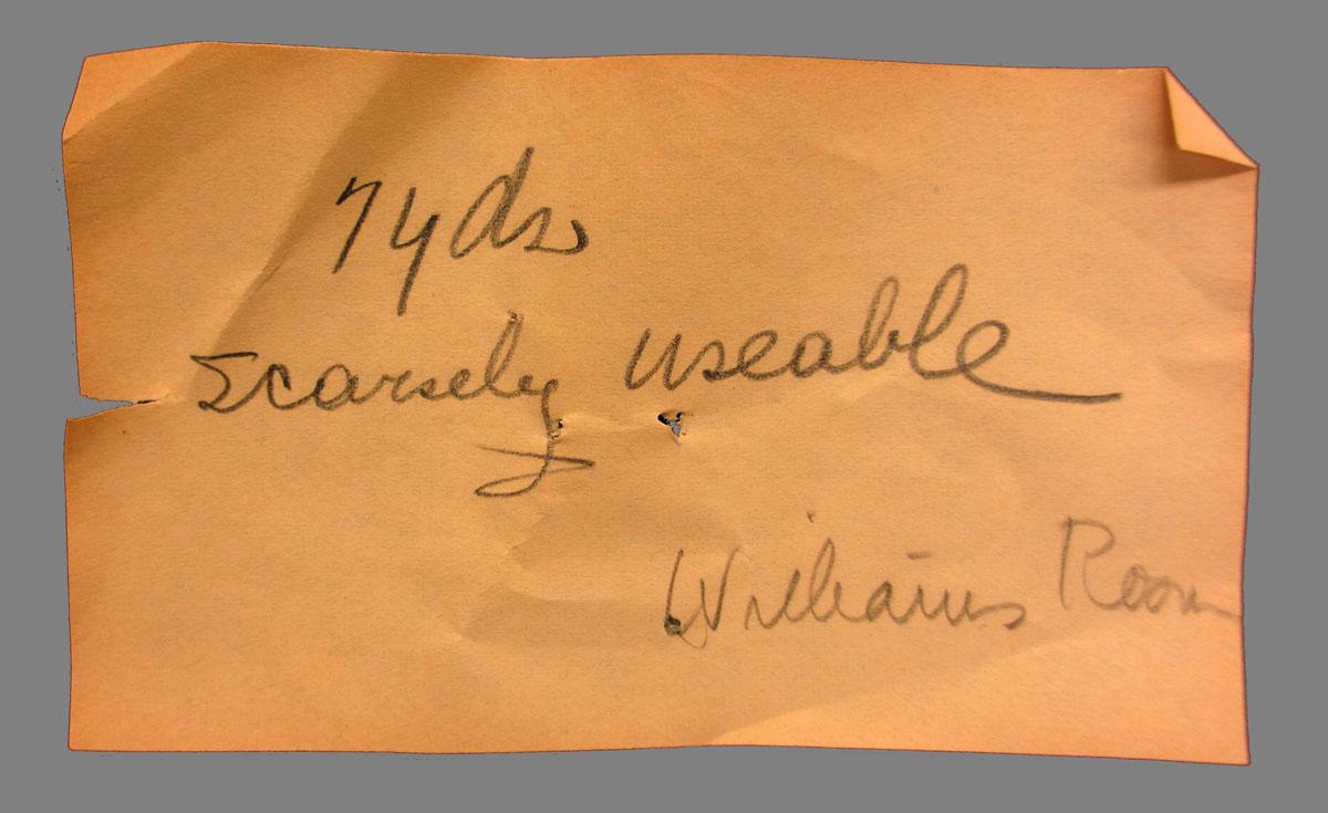 1969.3512 tape, printed label