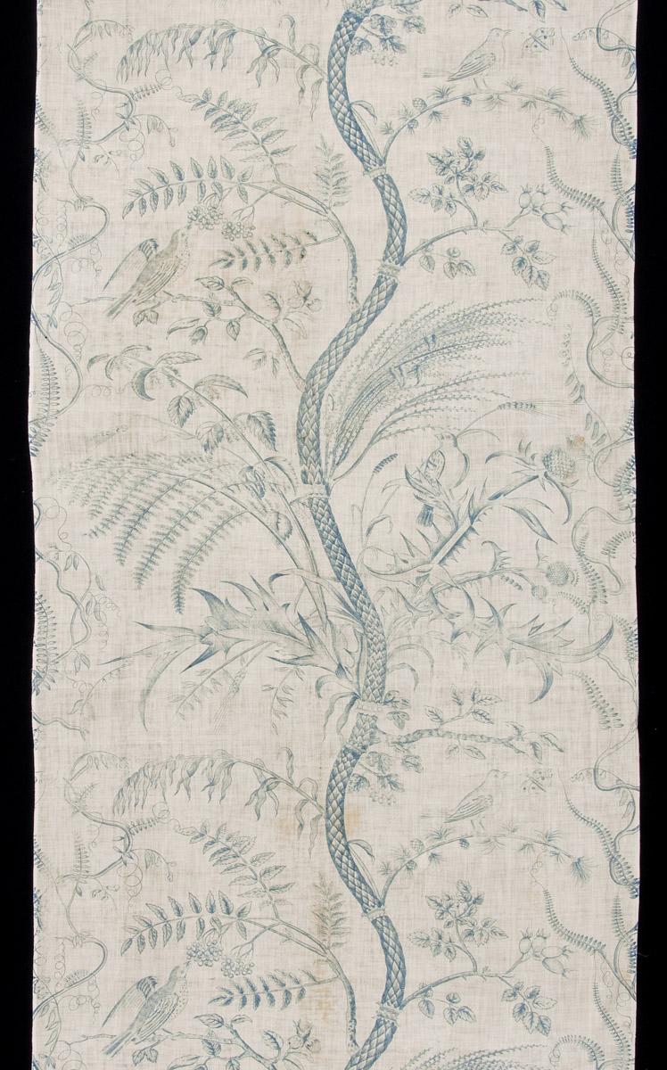 1969.3566 Textile, printed, detail 1