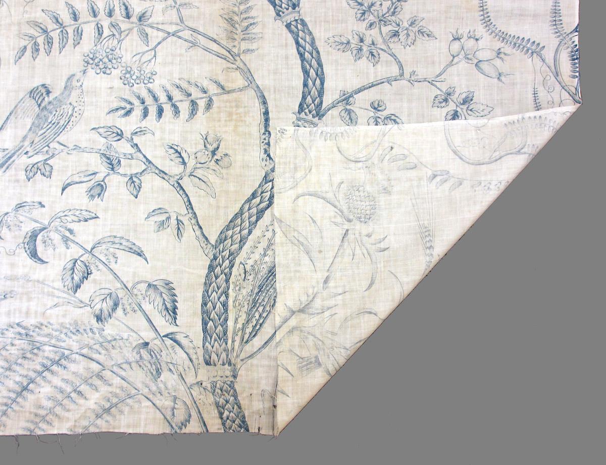 1969.3566 textile, printed folded corner