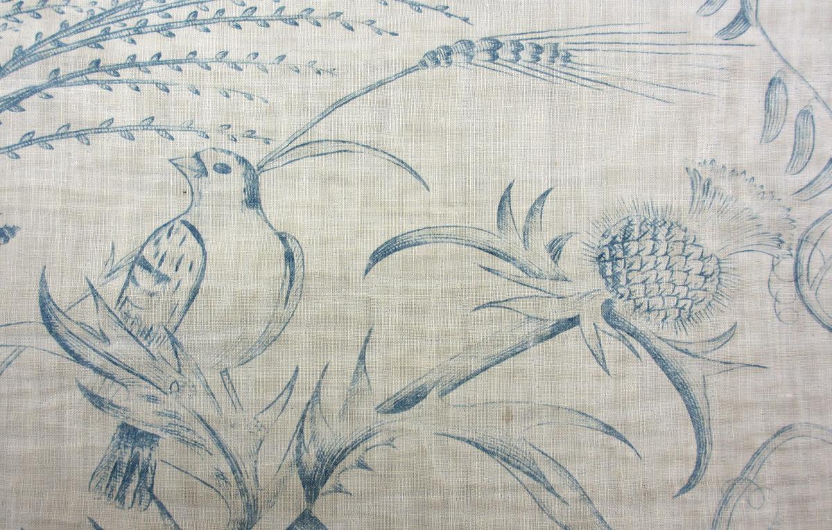 1969.3566 textile, printed detail 2