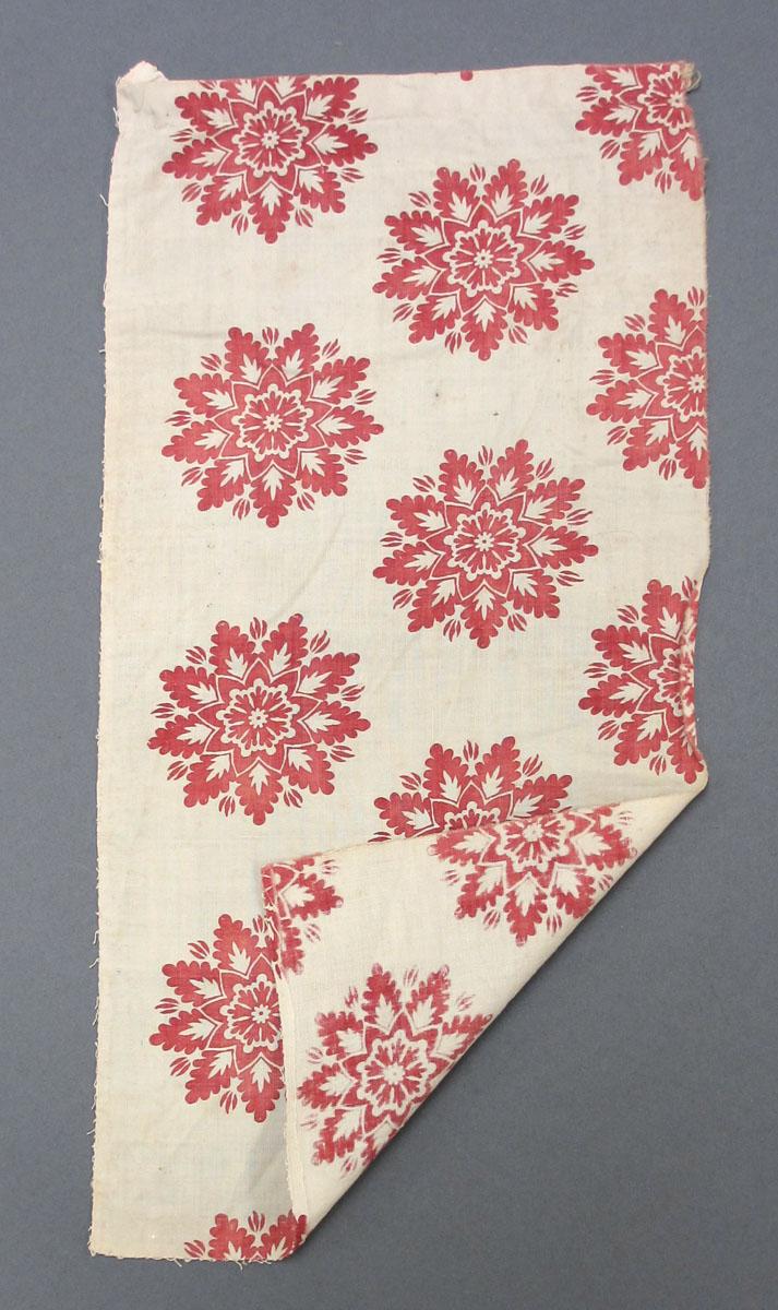 1969.3567 Textile, printed folded corner