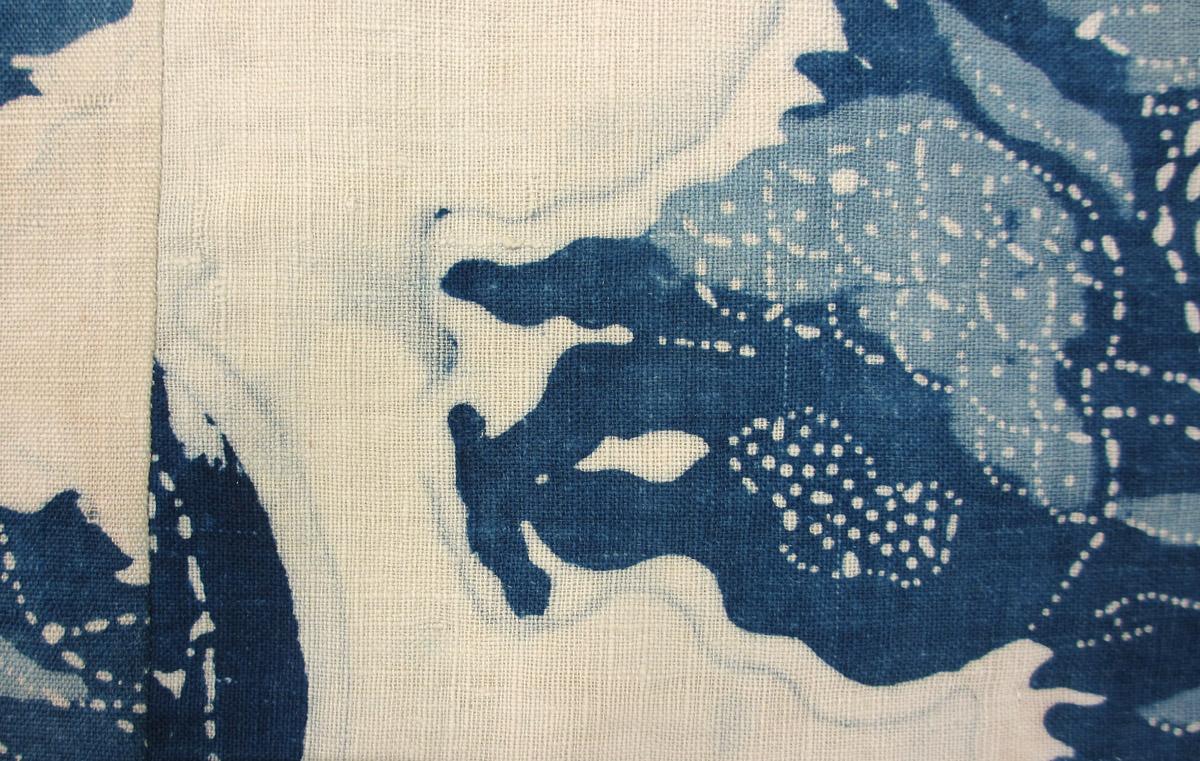 1969.3636 textile, printed detail 1