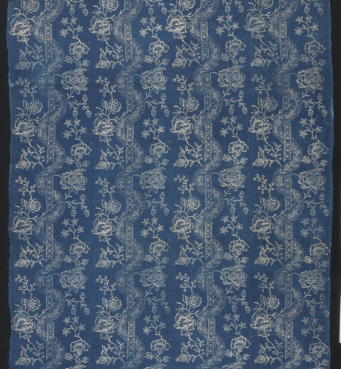 1969.3641 Textile, printed, detail 1
