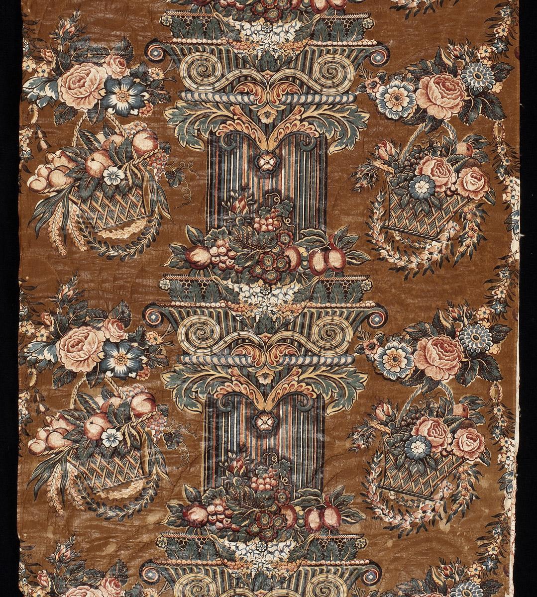 1969.3645.005 Textile, printed, detail 1