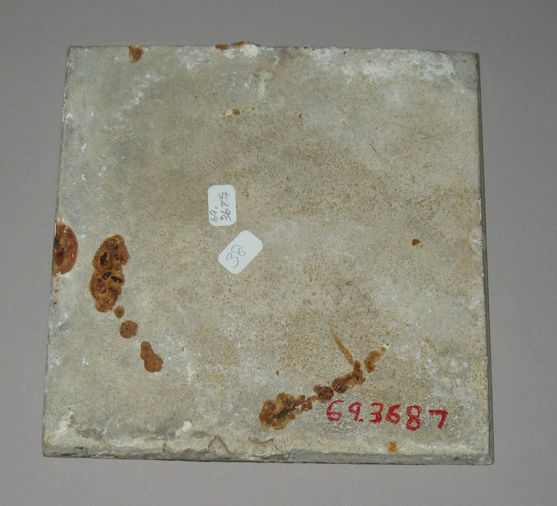 1969.3687 Delft tile (back)