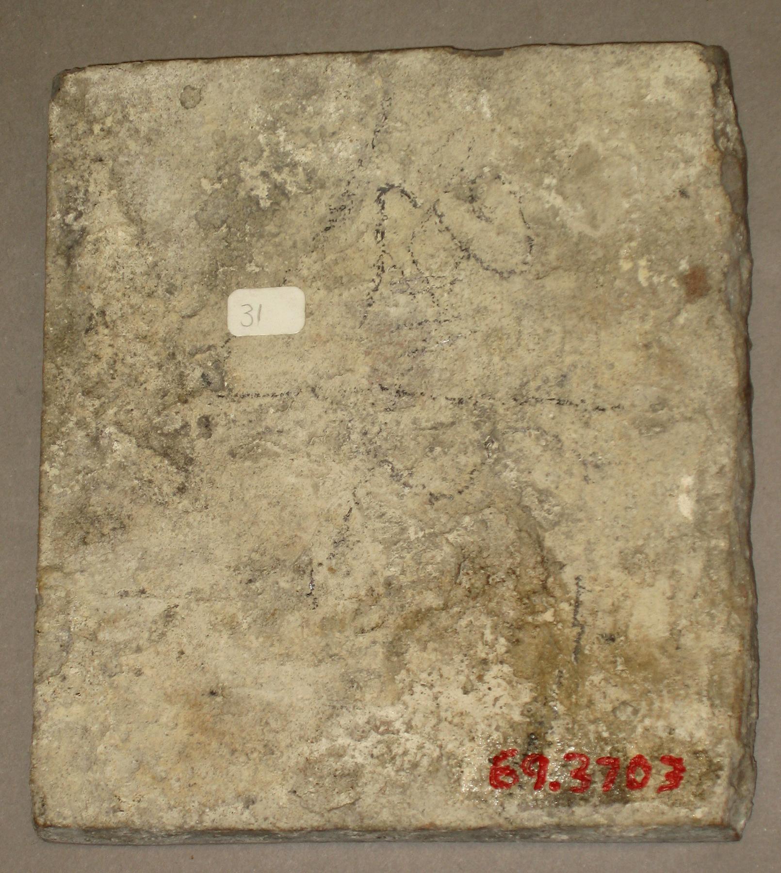 1969.3703 Delft tile (back)