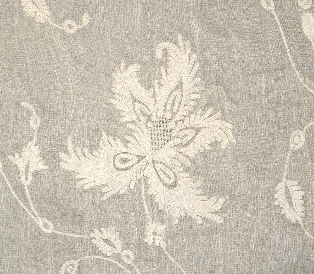 1969.3765 Window Hanging, Side Curtain, Pattern Detail #2