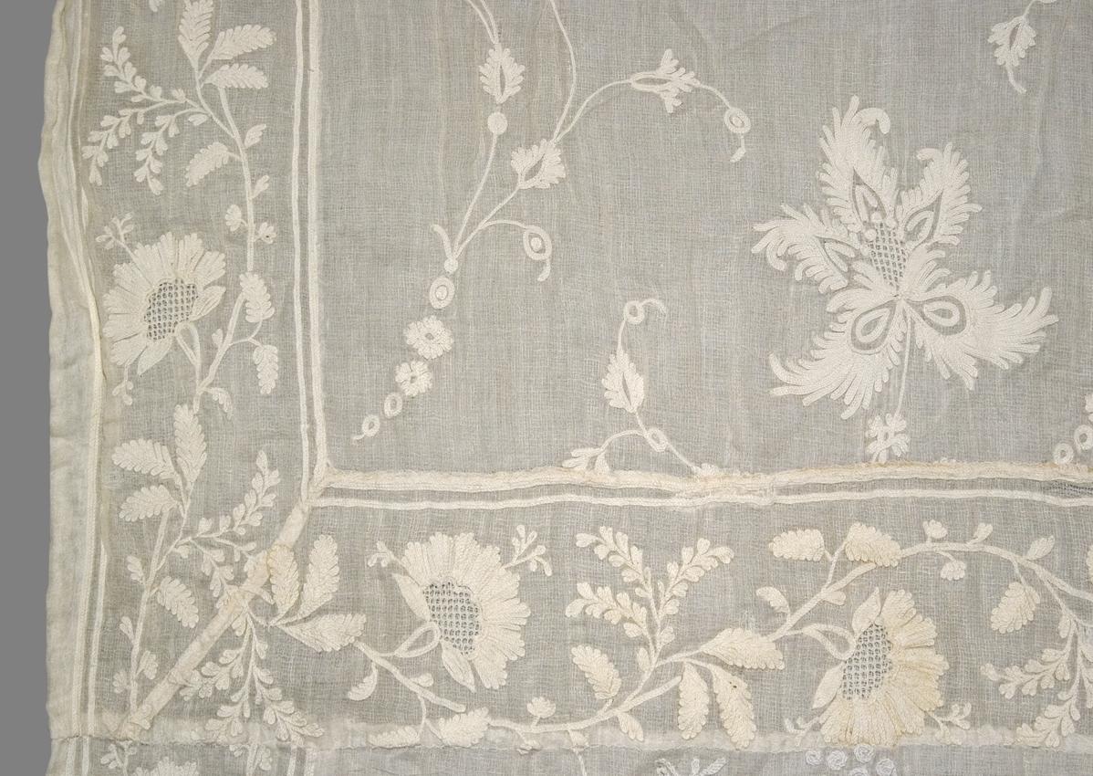 1969.3765 Window Hanging, Side Curtain, Border Detail