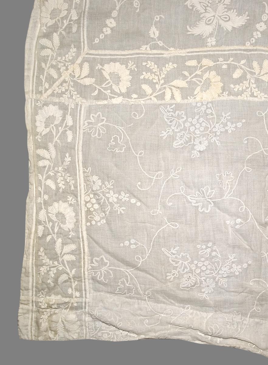1969.3765 Window Hanging, Side Curtain, Edge Detail