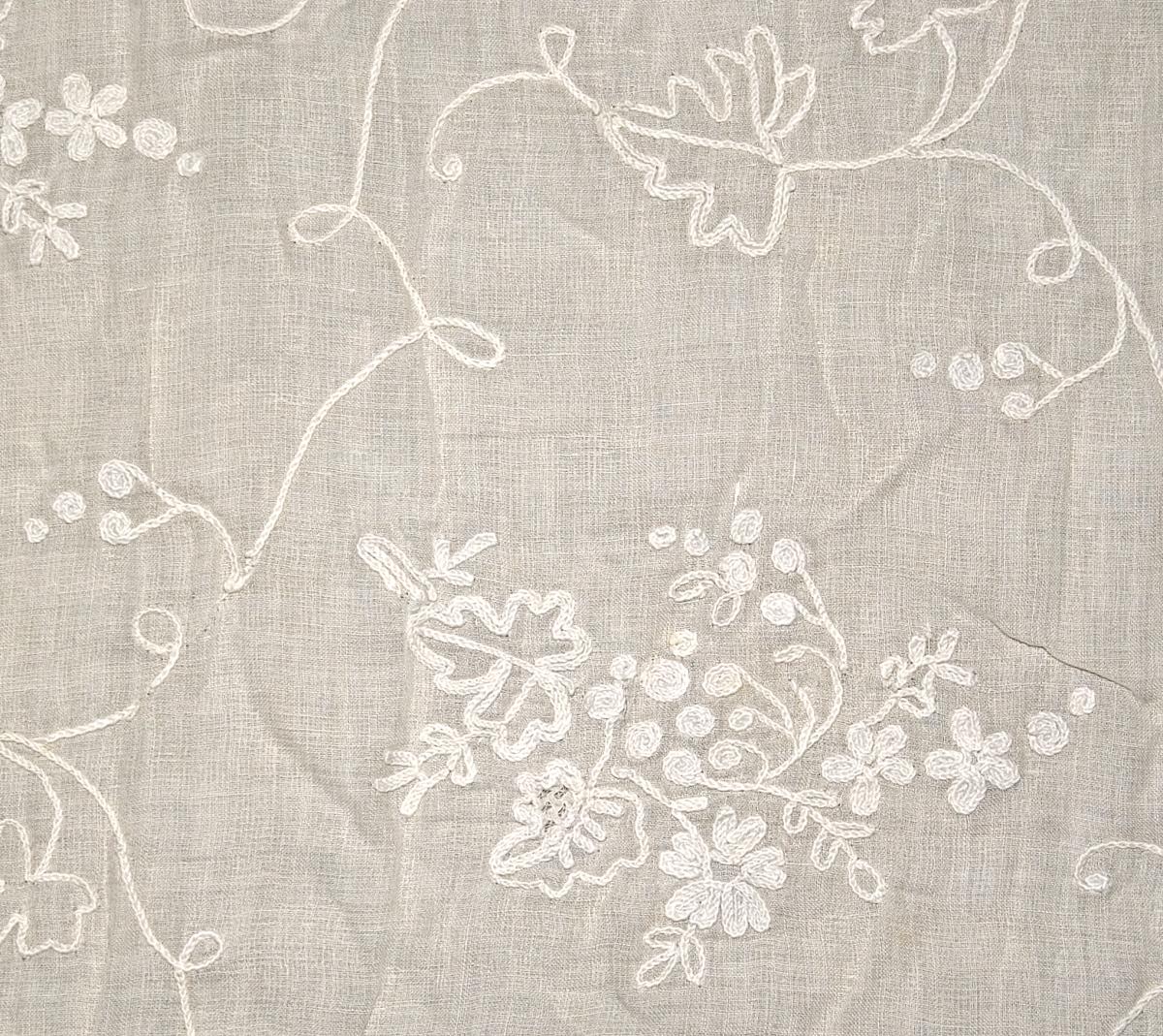 1969.3765 Window Hanging, Side Curtain, Pattern Detail