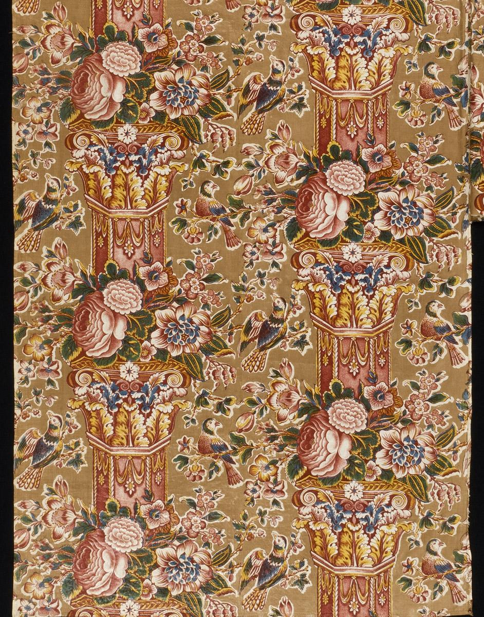 1969.3787 Textile, printed, detail 2