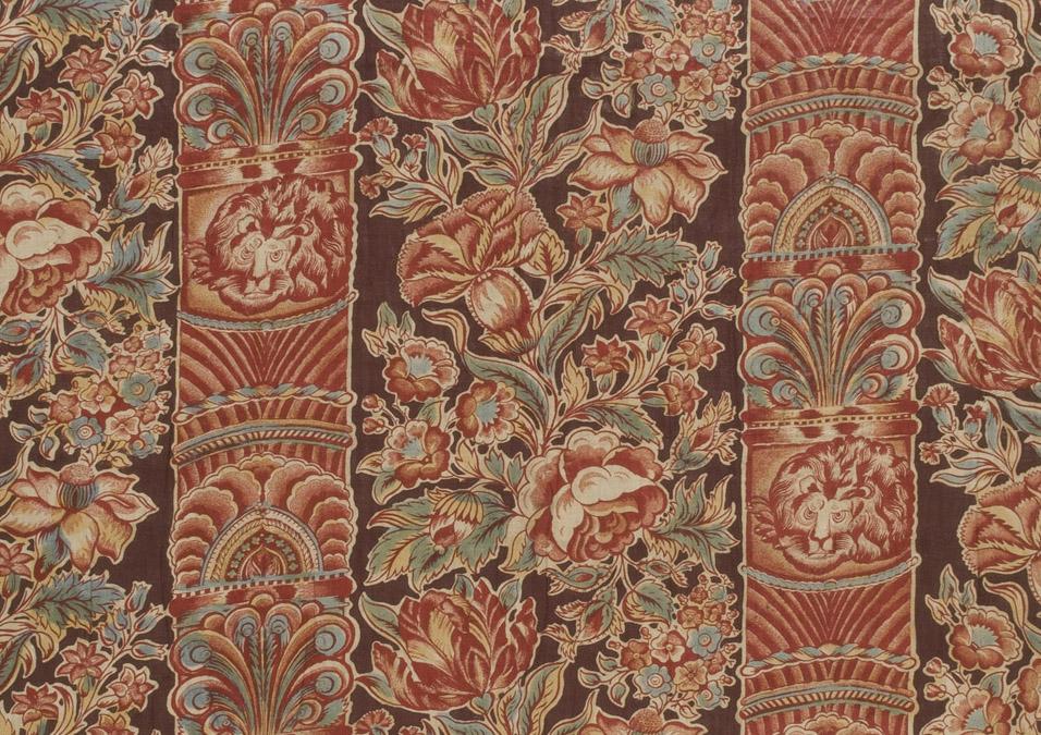 T71 textile, printed design repeat