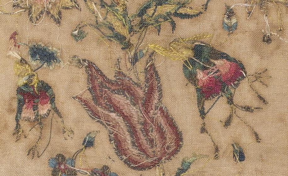 1969.3791 Stomacher, Verso Detail 6