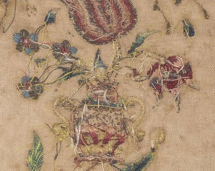 1969.3791 Stomacher, Verso Detail 7