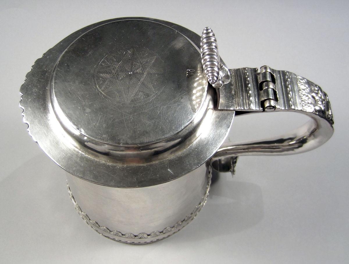 1957.0094 Silver Tankard top view