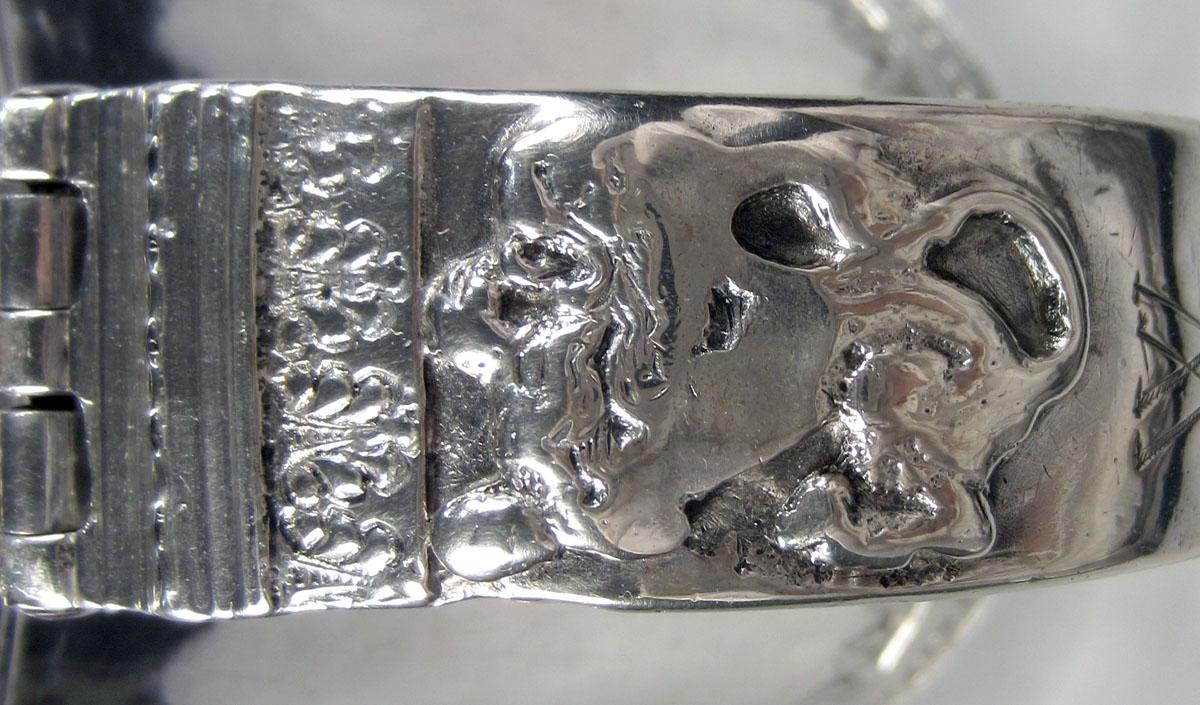 1957.0094 Silver Tankard handle detail 1