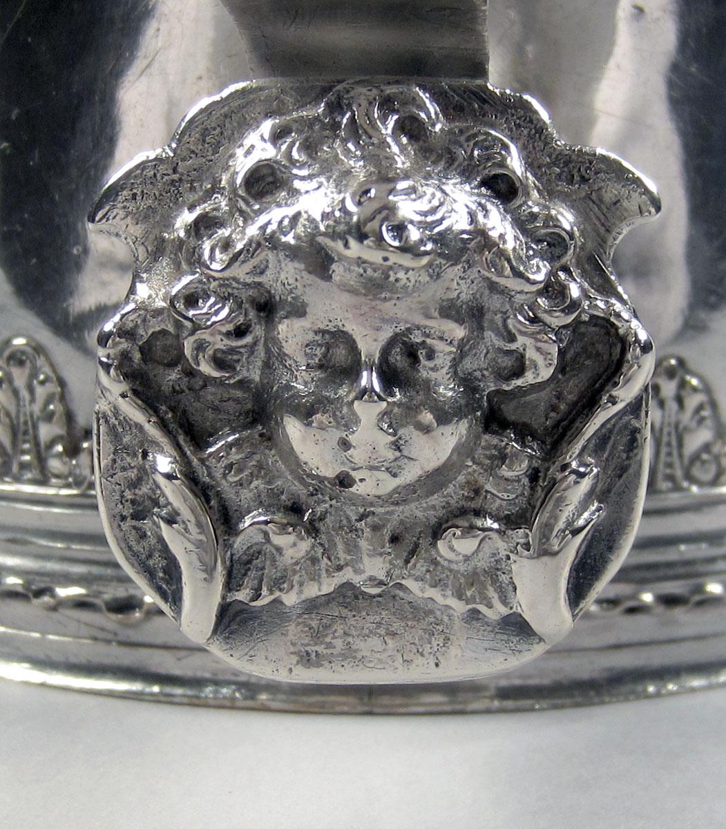 1957.0094 Silver Tankard handle detail 2