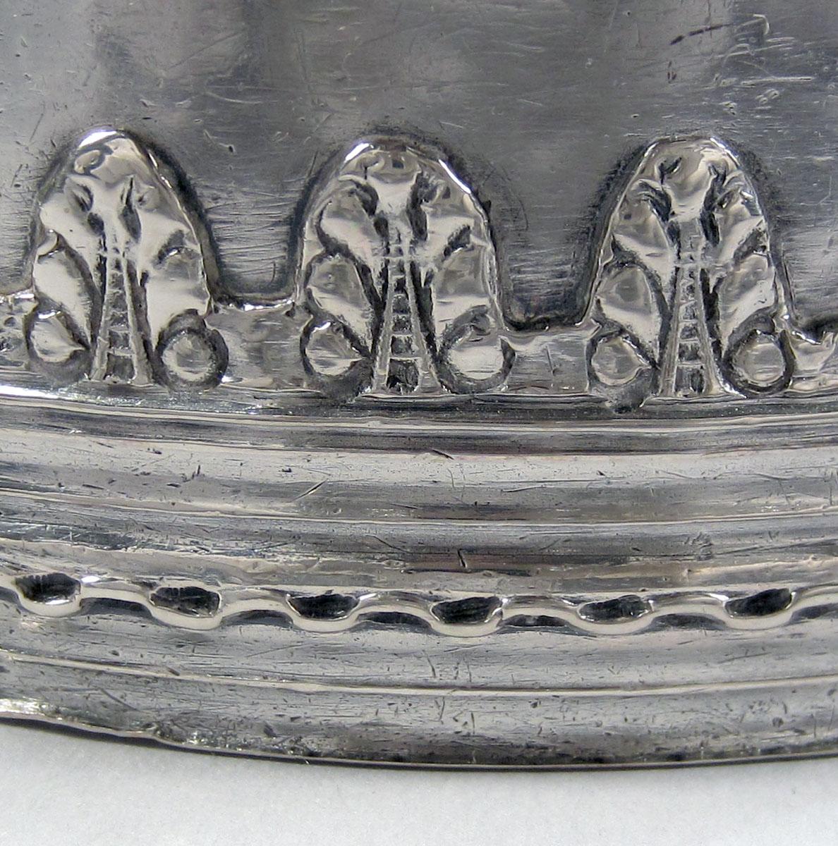 1957.0094 Silver Tankard detail decoration