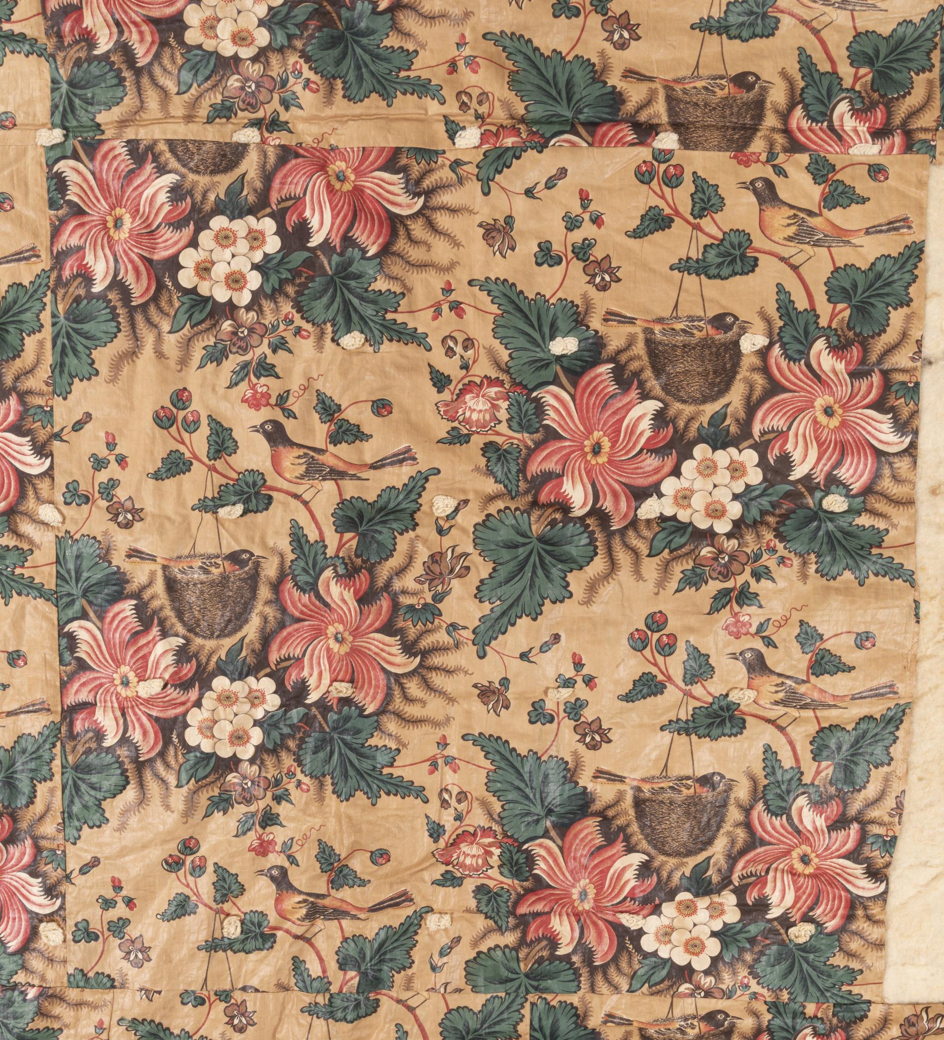 1969.3807 Bedcover, detail 1