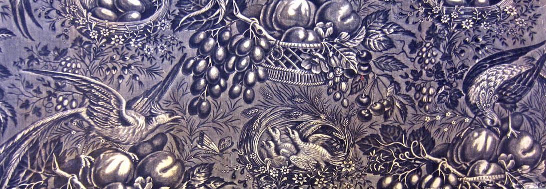 T94 Textile, printed, partial design repeat