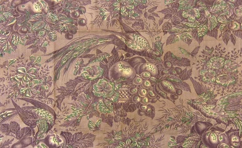 T95 Textile, printed, partial design repeat