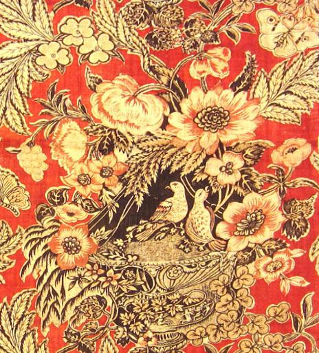 T92 textile, printed design repeat