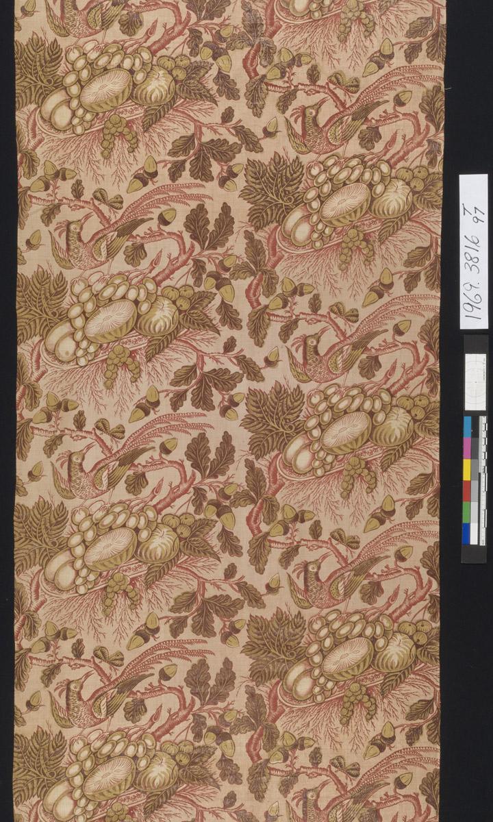 1969.3816 Textile, printed, detail 1