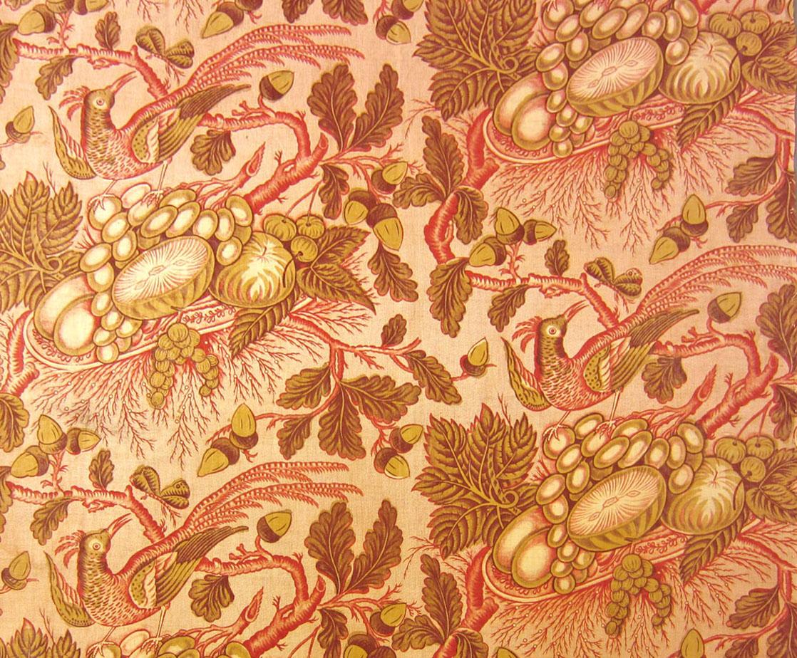 T97 Textile, printed, partial design repeat