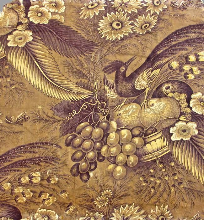 T96 Textile, printed, partial design repeat