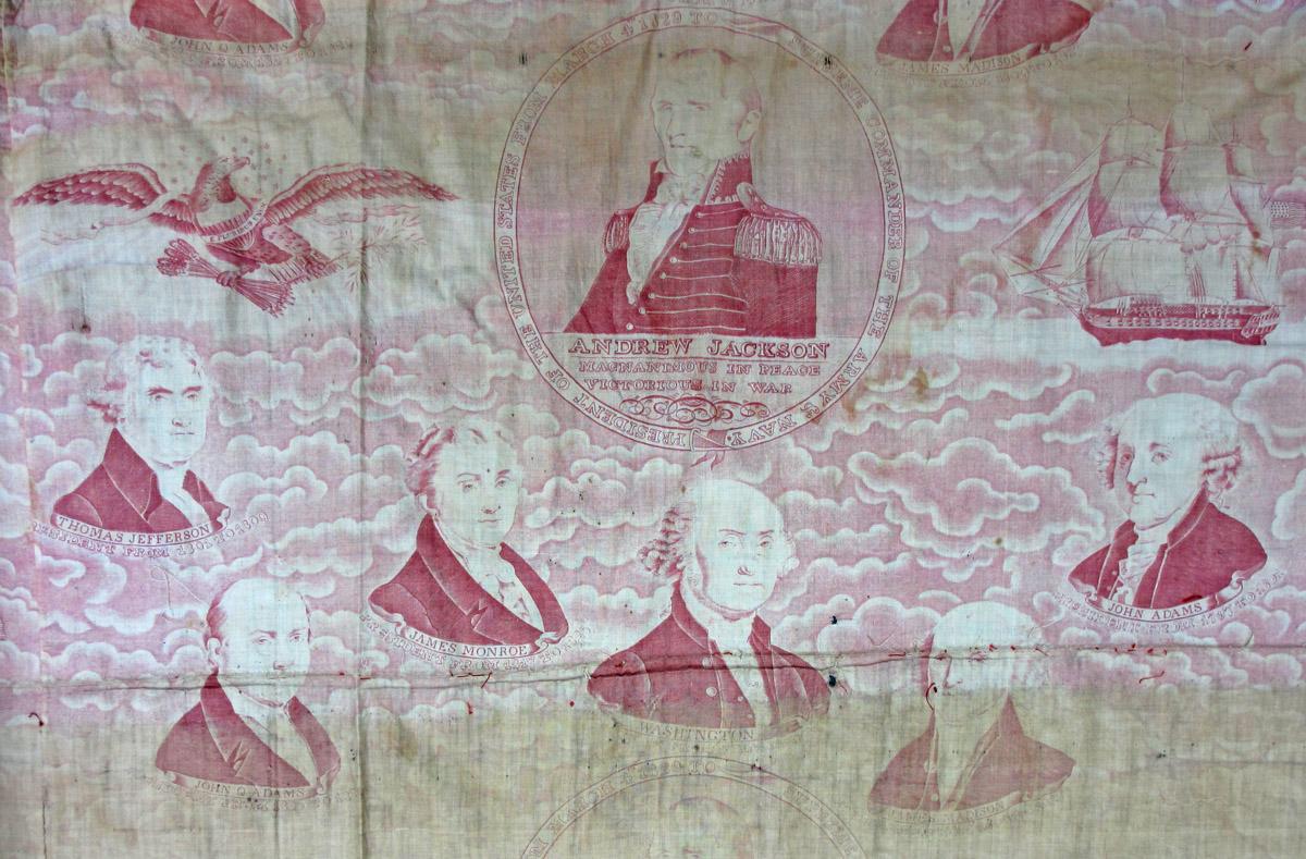 1969.3836 textile, printed detail 1