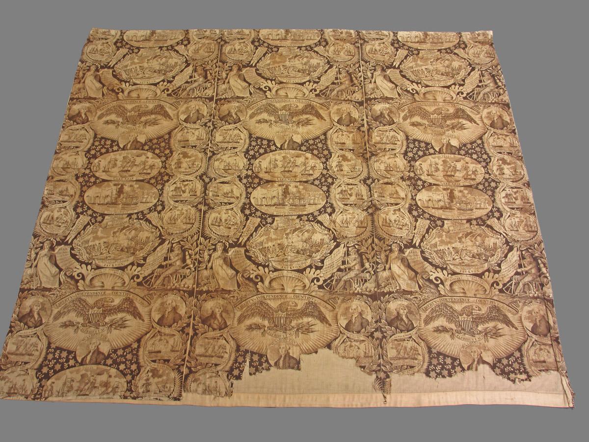 1969.3843 textile, printed partial obverse
