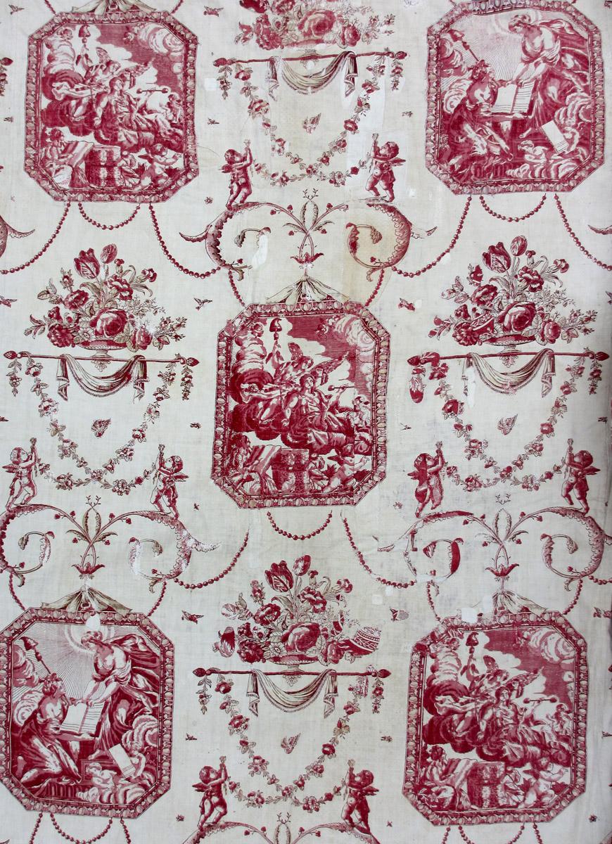 T132 textile, printed design repeat