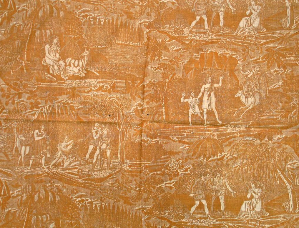 T144 Textile, printed, design repeat