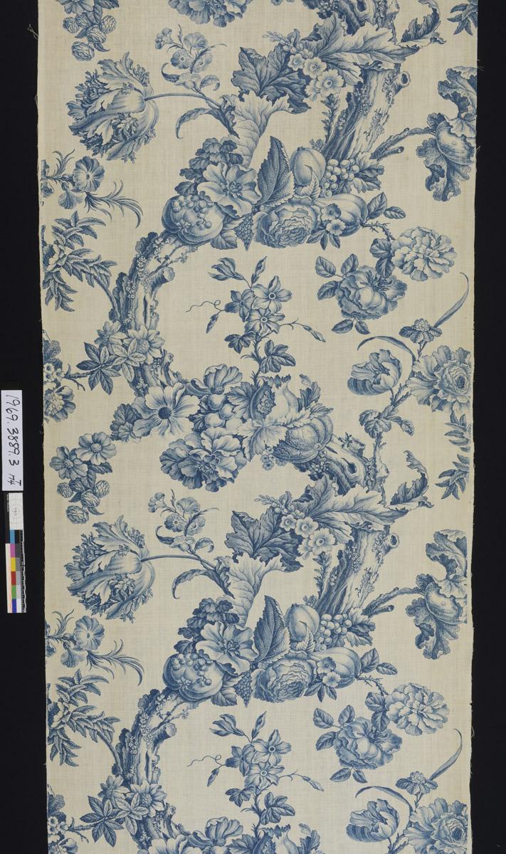 1969.3889.003 Textile, printed, detail 1