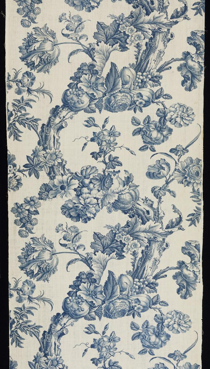 1969.3889.003 Textile, printed, detail 2