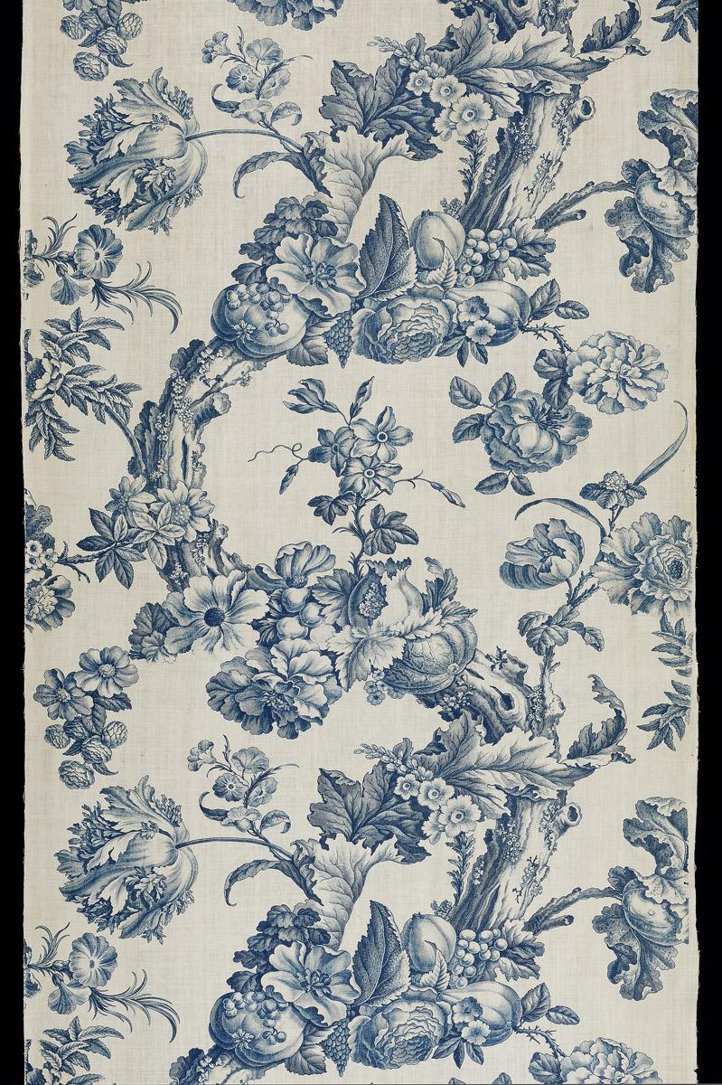 1969.3889.003 Textile, printed, detail 3