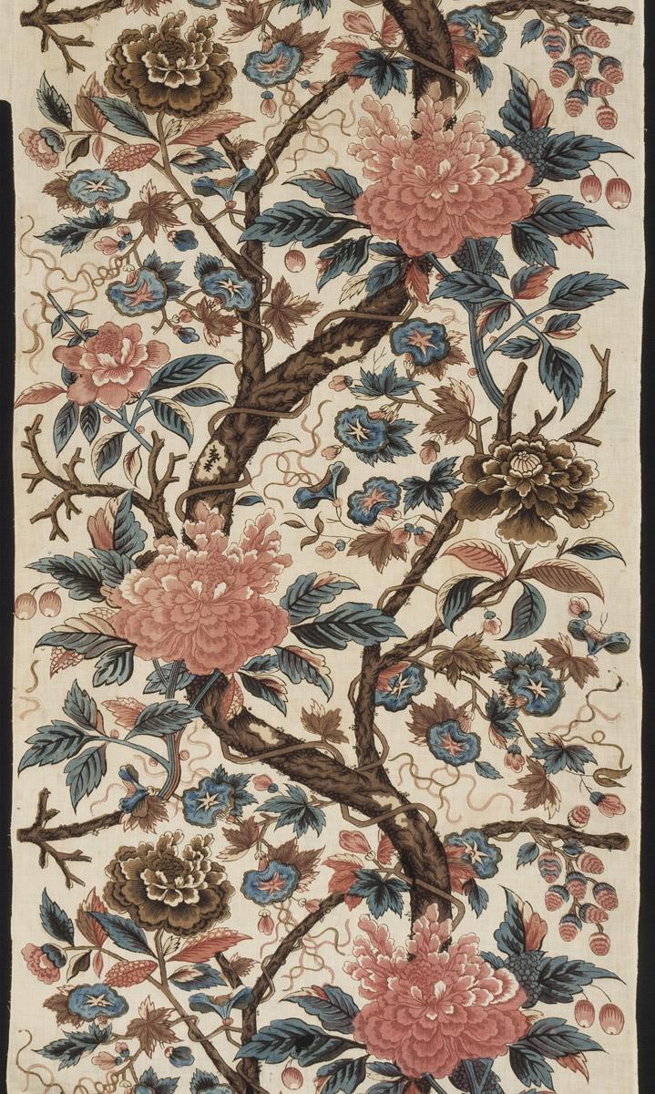 1969.3907 Textile, printed, detail 1