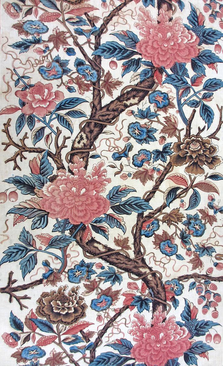 T222 Textile, printed design repeat