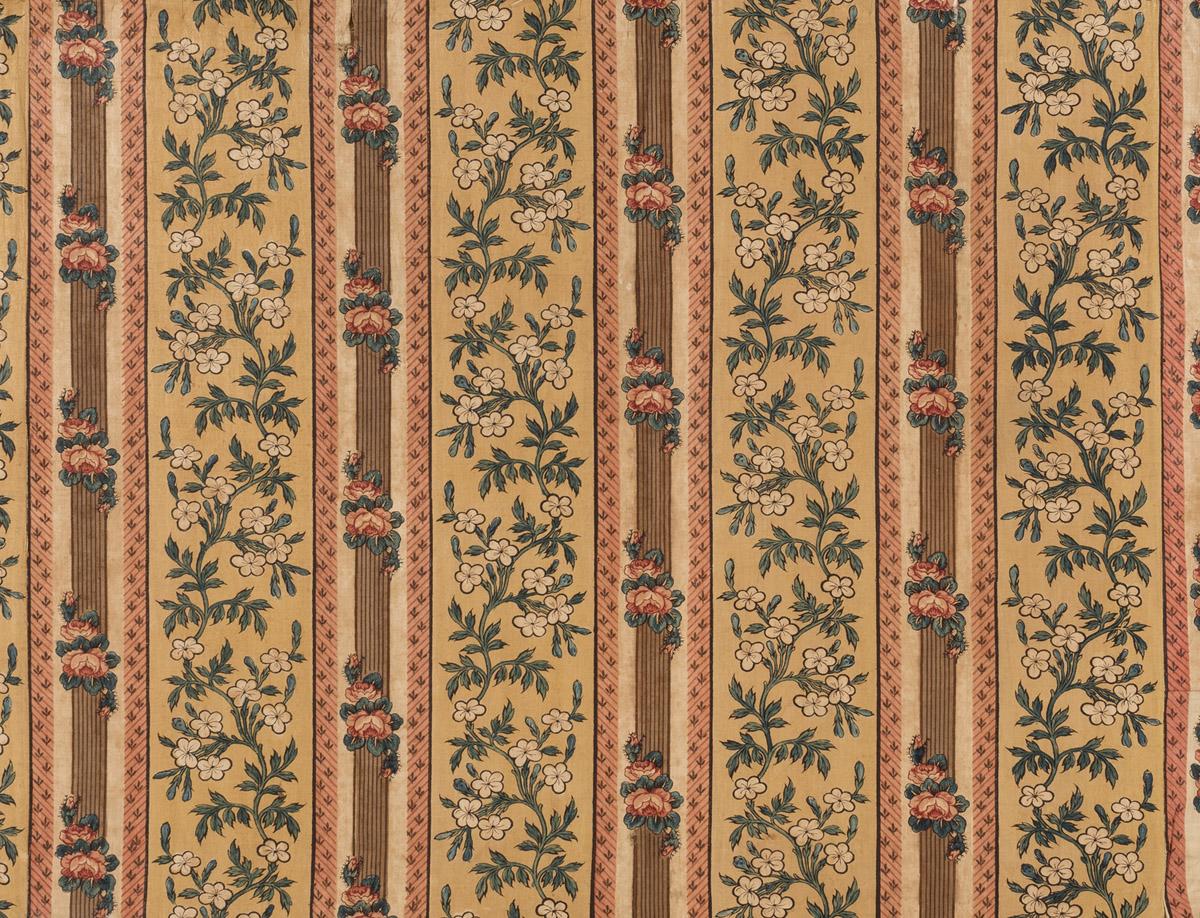 1969.3908.001 Textile, printed, detail 1