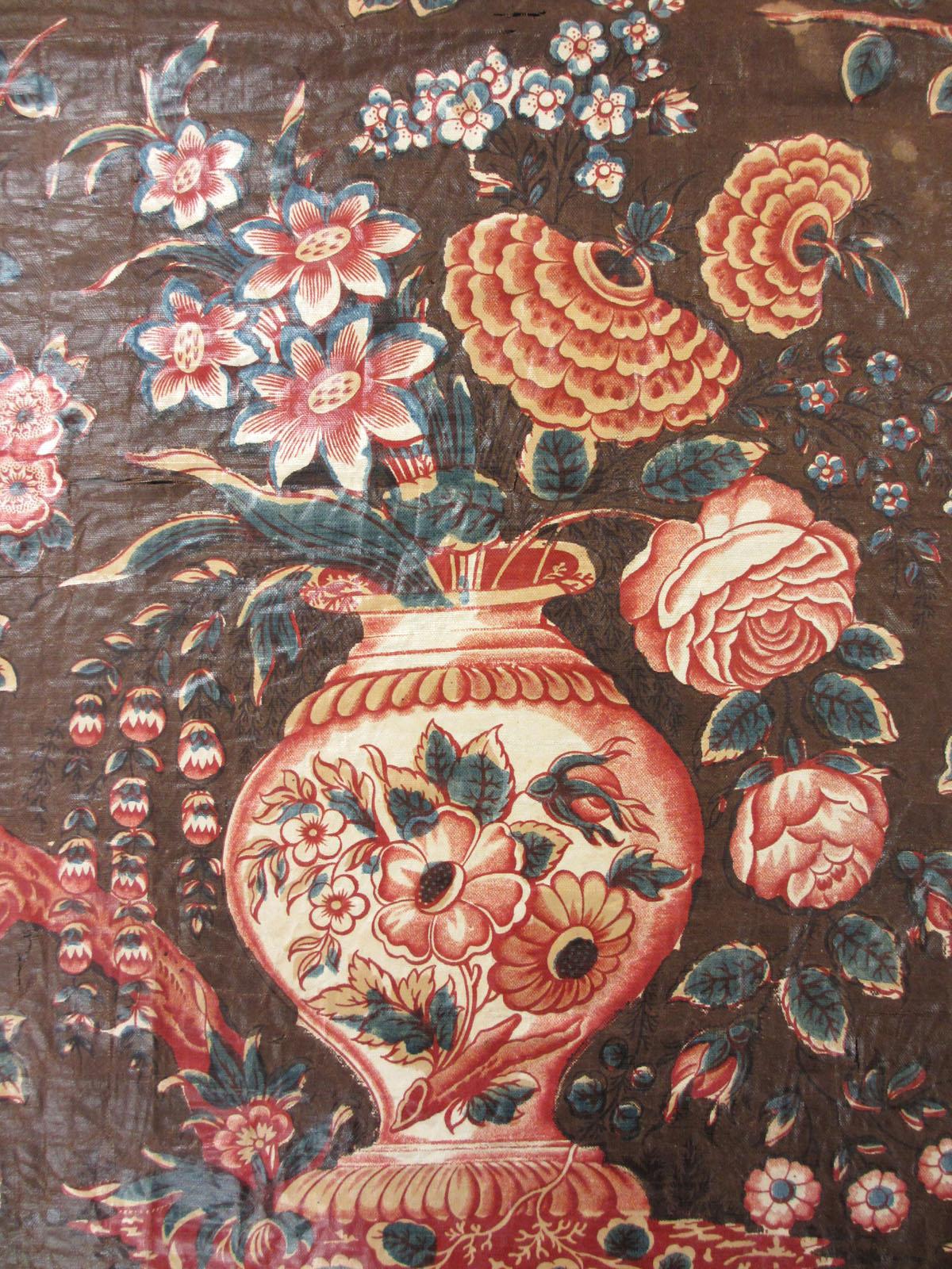 T232 Textile, printed, partial design repeat