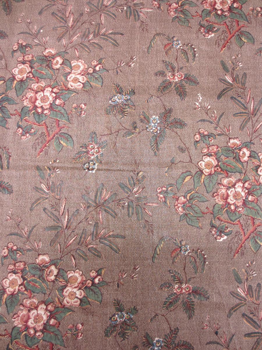 T240 textile, printed partial design repeat